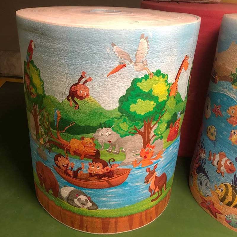 دیوارپوش فومی رولی طرح جنگل Forest design foam