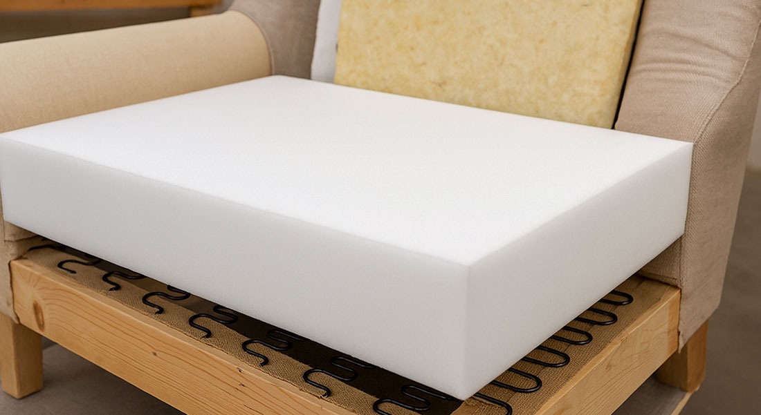 خرید عمده فوم پلی اتیلن تشکی برای مبل Sofa Under Construction