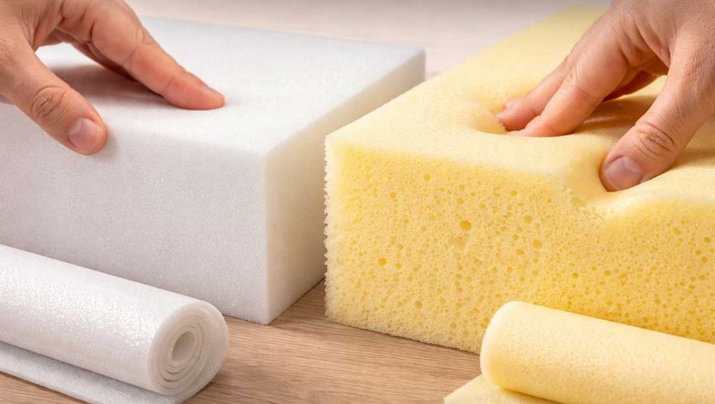مقایسه فوم تشکی پلی اتیلن و اسفنج_polyethylene-foam-vs-sponge